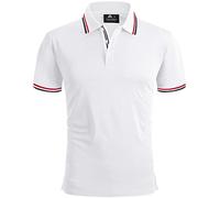 geeksport Polos Hombre Manga Corta Tenis Regular Fit Camiseta Hombre Deporte Secado Rápido Transpirable Polo Verano Al Aire Libre Golf Polos