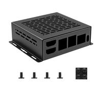 Geekworm X1500-C1 X1500-C2 Metal Case for Raspberry Pi CM5 and X1500/X1501 IO Carrier Board