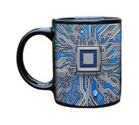 Geeky Coffee Mug, Programmer Gift Cups, Computer Engineer Drinkware, Electronics-Inspired Tech Lover Cup for Adults 16 x 13 x 11 cm