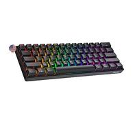 Geeky GK61 60% | Hot Swappable Teclado Mecánico de Juego | 61 Teclas Multicolor RGB LED Retroiluminado para Gaming PC/Mac | ANSI US Teclado Americano (Negro, Mechanical Red)