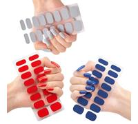 Geeli,Geeli House Nails Kits,Napretty Gels,Semi Cured Gel Nails Strips Nude,Waterproof and Long Lasting Gels Patch,Easy to Apply and Remove,Rich Colors,Glitter,Polish Kit for Women Girls (0--4)