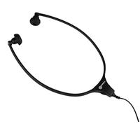 Geemarc - Auriculares de Escucha estetoscópica con Conector Jack 3.5 y Cable de 2 Metros, Compatible con teléfono móvil, Ordenador y Tableta