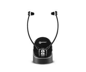 Geemarc CL7370 Opti - Auriculares Estetoscópicos Amplificados para TV con Conector Óptico - Pueden Utilizarse como Amplificador de Escucha que Amplifica el Sonido Ambiente - Versión ES