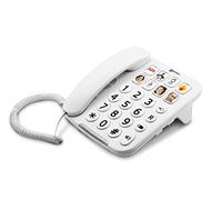 Geemarc Photophone 110 - Teléfono Fijo de Botones Grandes con Volumen de Recepción Amplificado y Teclas Fotográficas Personalizables para Mayores - Pérdida Auditiva de Baja a Media - Versión ES