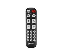 Geemarc TV1 - Mando a Distancia Universal Fácil de Usar con 19 Botones Grandes Programables para Personas Mayores - Se Necesita el Mando Original para Emparejarlo - Funcionamiento por Infrarrojos