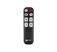 Geemarc TV5 - Mando a Distancia Universal Fácil de Usar con 7 Botones Grandes Programables para Personas Mayores - Se Necesita el Mando Original para Emparejarlo - Funcionamiento por Infrarrojos