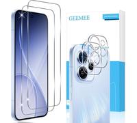 GEEMEE 2+2 Piezas para OPPO Reno 15 Pro Protector de Pantalla + Protector de Lente de cámara, 9H Cristal Templado Película Vidrio Templado, HD Instalación Rápida Glass Screen Protector