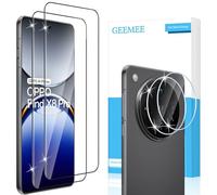 GEEMEE 2+2 Piezas Protector de Pantalla para OPPO Find X8 Pro y Protector de Lente de Cámara, 9H Dureza HD Cristal Templado Anti-Arañazos Sin Burbujas Vidrio Templado Protectora