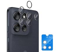 GEEMEE 2 Piezas 3D Protector de Lente de cámara para Motorola Moto G56, 9H Dureza Anti-Arañazos Anti-Caídas HD Film Anti-Rasguños Cristal Vidrio Templado Protector de Cámara