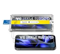 GEEMEE 2 Piezas para Google Pixel 9A Protector Pantalla, Alineación Automática para Una Instalación Rápida, Cristal Templado 9H+, Cristal Vidrio Templado Sin, con Kit de Fácil Instalación