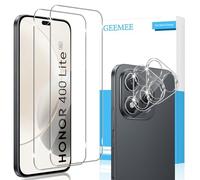 GEEMEE para Honor 400 Lite de Pantalla Protector de Lente de cámara, 2+2 Piezas Cristal Templado Película Vidrio Templado, Instalación Rápida 9H Alta Definicion Glass Screen Protector