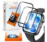 GEEMEE para Huawei Watch Fit 5 Protector Pantalla, Instalación Automática | 2 Pack【Anti-Arañazos】Ultra Resistente, Antiarañazos, Antihuellas, Sin Burbuja Cristal Templado, 3D Cobertura Completa