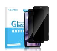 GEEMEE para Motorola Moto G67/G77 Protector de Pantalla de Privacidad, 2 Piezas Anti-espía Alta Sensibilidad, Sin Burbujas Cristal Templado Screen Protector