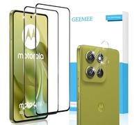 GEEMEE para Motorola Moto G86 5G/Moto G86 Power de Pantalla y Protector de Lente de cámara, 2 + 2 Piezas 9H Alta Definicion Cristal Templado, Sin Burbujas Glass Screen Protector