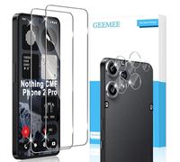 GEEMEE para Nothing CMF Phone 2 Pro de Pantalla Protector de Lente de cámara, 2 + 2 Pack Cristal Templado Película Vidrio Templado, Instalación Rápida 9H Alta Definicion Glass Screen Protector