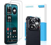 GEEMEE para Nothing Phone 4A Pro Protector de Pantalla + Protector de Lente de cámara, 2+2 Piezas 9H Cristal Templado Película Vidrio Templado, HD Instalación Rápida Glass Screen Protector