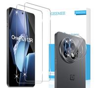 GEEMEE para OnePlus Ace 5/OnePlus 13R de Pantalla Protector de Lente de cámara, 2 + 2 Pack Cristal Templado Película Vidrio Templado, Instalación Rápida 9H Alta Definicion Glass Screen Protector