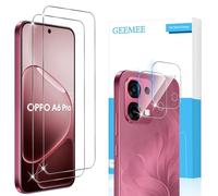 GEEMEE para OPPO A6 Pro de Pantalla Protector de Lente de cámara, 2+2 Pack Cristal Templado Película Vidrio Templado, Instalación Rápida 9H Alta Definicion