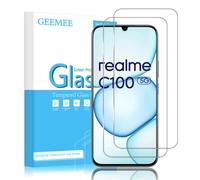 GEEMEE para Realme C100 5G/Realme P4 Lite 4G/realme P4X 4G Protector de Pantalla 2 Piezas 9H Cristal Templado Película Vidrio Templado, HD Instalación Rápida Glass