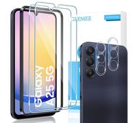 GEEMEE para Samsung Galaxy A25 5G Protector de Pantalla + Protector de Lente de cámara,【2 Pack + 2 Pack 】 Cristal Templado Película Vidrio Templado 9H Alta Definicion Film para Samsung Galaxy a 25 5G