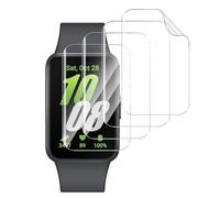 GEEMEE para Samsung Galaxy Fit 3 Protector de Pantalla, [4 Piezas] Humedecido Instalacion Anti-Bubble HD Protector de Pantalla Protector Film