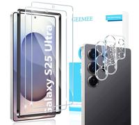 GEEMEE para Samsung Galaxy S25 Ultra 5G de Pantalla Protector de Lente de cámara, 2 + 2 Pack Cristal Templado Película Vidrio Templado, Instalación Rápida 9H Alta Definicion Glass Screen Protector