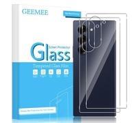 GEEMEE para Samsung Galaxy Z Fold 6/Z Fold6 Protector de Pantalla Trasera de Vidrio, 2 Pack Cristal Película Vidrio Templado Dureza 9H Alta Sensibilidad Anti-Huellas Cubierta Protector Film