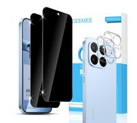 GEEMEE para Xiaomi Mi 17T Protector de Pantalla de Privacidad, 2+2 Piezas Anti-espía Protector+ Protector de Lente de cámara, Alta Sensibilidad, Sin Burbujas Cristal Vidrio Templado Film