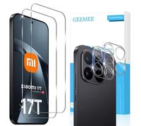 GEEMEE para Xiaomi Mi 17T Protector de Pantalla + Protector de Lente de cámara, 2+2 Piezas 9H Cristal Templado Película Vidrio Templado, HD Instalación Rápida Glass Screen Protector