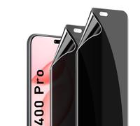 GEEMEE Protector de Pantalla de Privacidad para Honor 400 Pro, 2 Piezas Anti-espía TPU Película Flexible Soft Sensibilidad Screen Protector