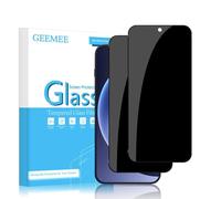 GEEMEE Protector de pantalla de privacidad para OnePlus 15, paquete de 2 películas de vidrio templado antiespía de dureza 9H, antiarañazos, fácil instalación, película de vidrio templado