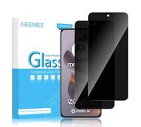 GEEMEE Protector de Pantalla de Privacidad para para Motorola Moto Edge 50 Neo/60 Neo, 2 Piezas Anti-espía Alta Sensibilidad, Sin Burbujas Cristal Templado Screen Protector