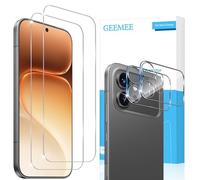 GEEMEE Protector de pantalla para Honor 600 Pro, 2 protectores de pantalla + 2 protectores de lente de cámara, película de vidrio templado transparente 9H HD, antiarañazos, fácil instalación