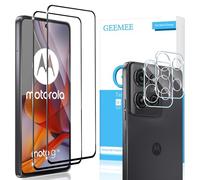 GEEMEE Protector de Pantalla para Motorola Moto G75 5G y Protector de Lente de cámara, 2 + 2 Piezas Vidrio Templado 9H Alta Definicion Cristal Templado Glass Screen Protector