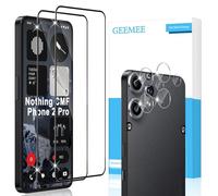 GEEMEE Protector de Pantalla para Nothing CMF Phone 2 Pro y Protector de Lente de cámara, 2 + 2 Piezas Vidrio Templado 9H Alta Definicion Cristal Templado, Sin Burbujas Glass Screen
