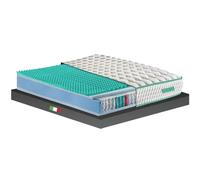 Geemma® Colchón de matrimonio 160 x 190 muelles ensacados y Memory H27 - Dispositivo médico, doble cara cómodo/semirrígido, ortopédico para dolor de espalda, tejido hipoalergénico - Hybrid Memory Med