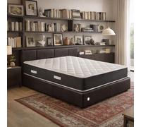 GEEMMA s.r.l. Colchón de matrimonio de 175 x 195 cm, cómodo pero que no calienta | Colchón ortopédico de 24 cm de alto contra el dolor de espalda | Fabricado en Italia, hipoalergénico - Modelo Prime