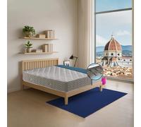 GEEMMA s.r.l. Colchón de muelles franceses rígido, 140 x 195 cm, ortopédico, colchón de muelles clásicos Bonnell, reversible rígido/semirrígido, altura 24 cm, mod. MASSAGE.24