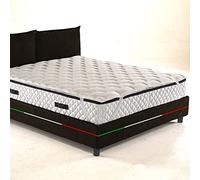 GEEMMA s.r.l. Topper para colchón acolchado de fibra muy hipoalergénica matrimonial Alto 3/4 cm, corrector con elásticos angulares para fijarlo al colchón, Topper 160x200 cm
