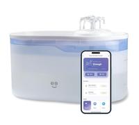 Geeni PetConnect - Fuente de agua inteligente para mascotas de 2.6 L, cuenco de agua filtrado automático para gatos y perros, controlado por Wi-Fi, compatible con Alexa y Google Home, alertas de