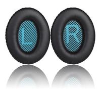 Geepen Almohadillas compatibles con Bose Soundlink para Bose QuietComfort 15 QC15 QC25 QC2 QC35/Ae2 Ae2i Ae2w/SoundTrue & SoundLink Around-Ear & Around-Ear II (Azul y Negro)