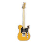 Geepins Esmalte Pin en forma de Guitarra | Precioso Broche Fender Tele | 52 mm | Úselo en una Mochila, Camisa, Chaqueta, Solapa, Sombrero o Corbata | Presentado en un Hermoso Estuche de Guitarra