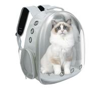 GeerDuo Mochila para gatos, bolsa de transporte de burbujas aprobada por aerolíneas para perros pequeños y medianos, gatos, cápsula espacial, transportador de mascotas, mochila de senderismo, mochila