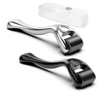 GeeRic 2Pzas Dermaroller Microagujas,0.5mm Rodillo Derma para Cicatrices de Crecimiento de Barba y Cicatrices de La Piel de La cara Rodillo de Barba Rodillo Facial Poro Contractivo