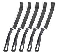GeeRic 5 Piezas Cepillo Limpieza Grietas Crevice Gap, Cepillo para Lavar Baño Cepillo Fino para Limpiar Juntas Multifunción Cepillo se Limpieza para Baño Cocina (Negro)