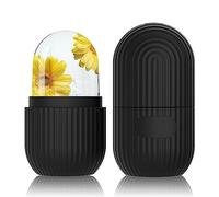 GeeRic Rodillo Facial De Hielo,Ice Roller Rodillo de Cara de Hielo de Silicona para Aliviar Ojos Hinchados Ayuda a Reducir Los Poros Aliviar el Dolor masaje Refrescarse en Verano,Negro