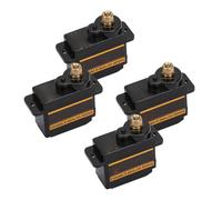 GEERYZHE 4 Juegos de Servo de Engranaje de Metal Micro 12 G 1,8 Kg.cm Servo Analógico de Alta Velocidad para Modelos de Helicóptero Robot RC - Conjunto de de Engranaje de Metal Duradero con Línea de