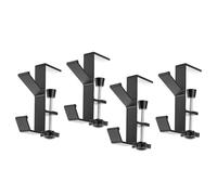 GEERYZHE 4 Perchas para Guirnaldas de Calcetín de Chimenea, Soportes para Guirnaldas de Manto Ajustables y Ganchos para Calcetines para Decoración Navideña, Decoración de Manto de Fiesta en el