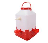 GEERYZHE Bebedero Automático para Aves de Corral, 10 litros de Gran Capacidad con 4 Tazones, Dispensador Automático de Alimentador de Agua para Pollos, Gallinero, de Bebedero Duradero
