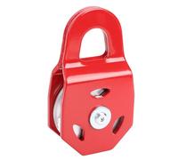 GEERYZHE Bloque de Arranque de Cabrestante de 8 Toneladas Rojo - Polea de Remolque de Servicio Pesado para Camión, Tractor, ATV y UTV | Bloque de Arranque Multifunción con Rueda de Acero de Alta